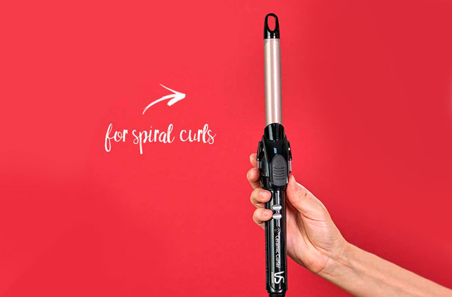 19mm curler for spiral curls