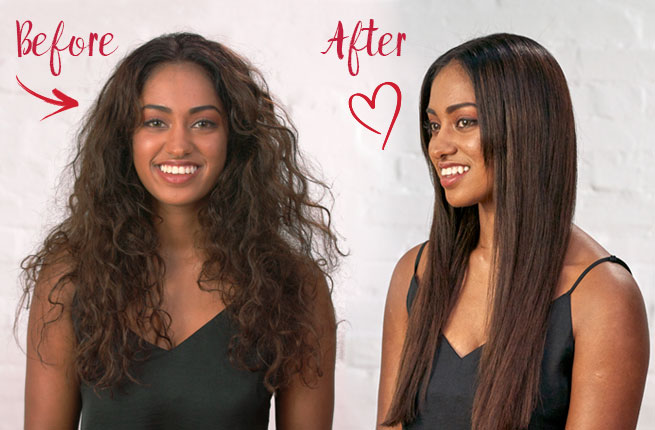 Frizzy to Smooth hair