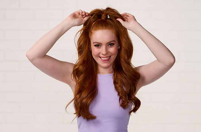 60s mod ponytail