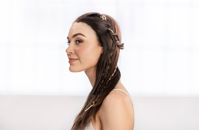 Boho Festival Hair with a braid