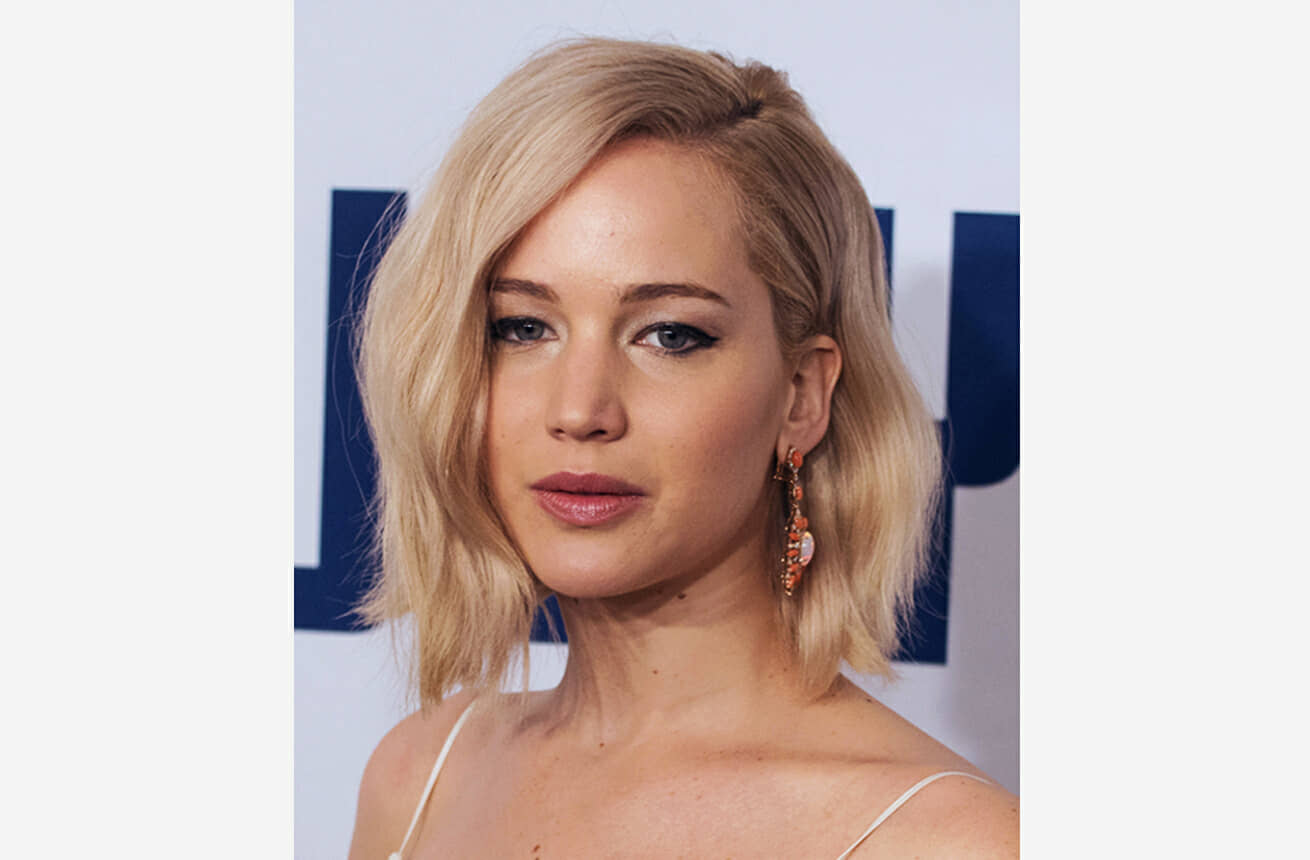 jennifer lawrence hair oval face shape