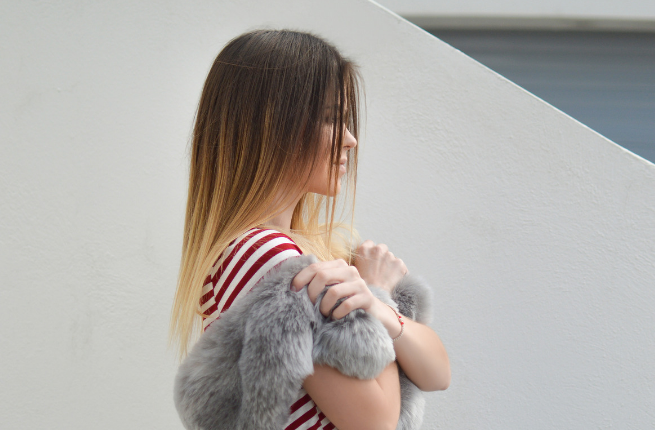 Woman with balayage