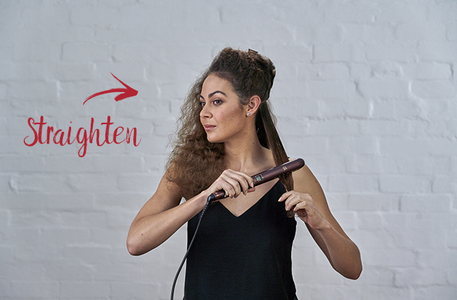 How to straighten hair