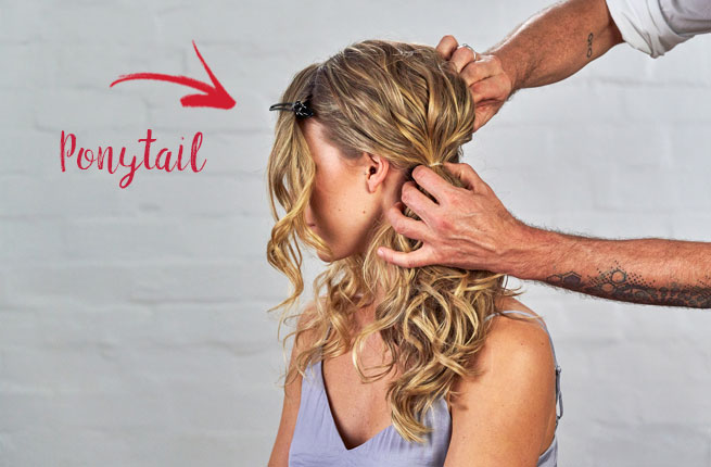 How to create a side ponytail