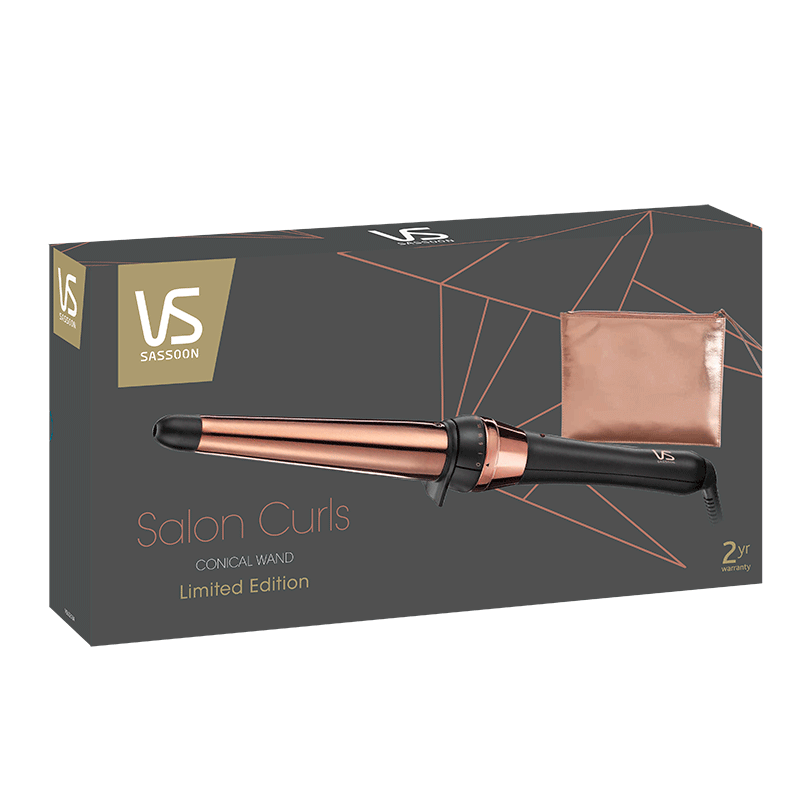 Vs sassoon salon curls conical wand set top