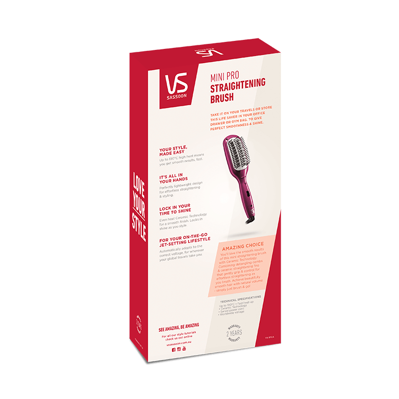 Mini pro straightening brush outlet