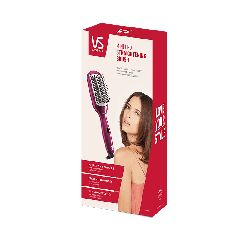 Mini pro straightening brush shop