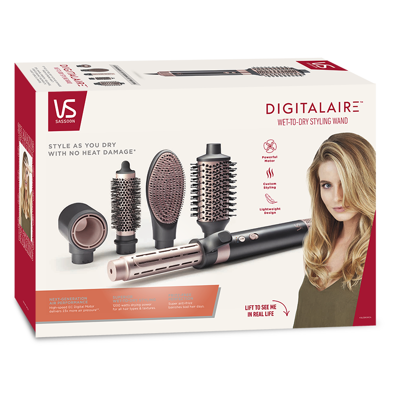 DigitalAIRE™ Wet-To-Dry Styling Wand Packages